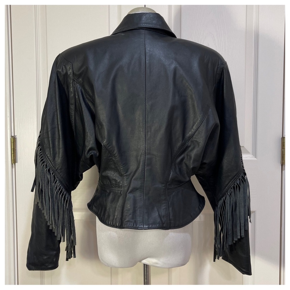 Vintage Phoenix fringe leather jacket - Picture 2 of 8